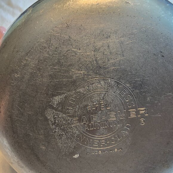 Wear Ever Aluminum Inner Clad Plus Stainless Sauce Pot 1 Qt Made in USA No R-781 - Picture 9 of 15